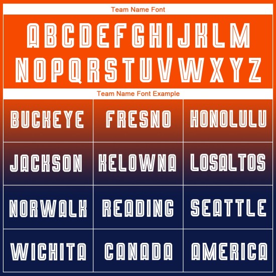 Maillot de football personnalisé à manches longues, orange, blanc et bleu marine, imprimé par sublimation Maillot de football personnalisé à manches longues, orange, blanc et bleu marine, imprimé par sublimation