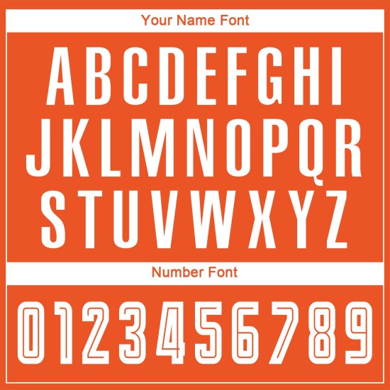 Maillot de football personnalisé orange, blanc et noir, effet dégradé par sublimation Maillot de football personnalisé orange, blanc et noir, effet dégradé par sublimation