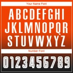 Maillot de football personnalisé à manches longues, orange, blanc et noir, imprimé par sublimation Maillot de football personnalisé à manches longues, orange, blanc et noir, imprimé par sublimation