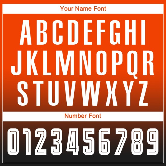 Maillot de football personnalisé à manches longues, orange, blanc et noir, imprimé par sublimation Maillot de football personnalisé à manches longues, orange, blanc et noir, imprimé par sublimation