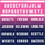 Maillot de football personnalisé à manches longues, rose, blanc et bleu marine, imprimé par sublimation Maillot de football personnalisé à manches longues, rose, blanc et bleu marine, imprimé par sublimation