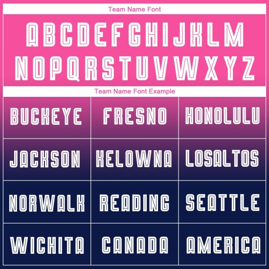 Maillot de football personnalisé à manches longues, rose, blanc et bleu marine, imprimé par sublimation Maillot de football personnalisé à manches longues, rose, blanc et bleu marine, imprimé par sublimation