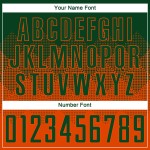 Maillot de football personnalisé orange vert sublimé Maillot de football personnalisé orange vert sublimé