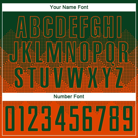 Maillot de football personnalisé orange vert sublimé Maillot de football personnalisé orange vert sublimé