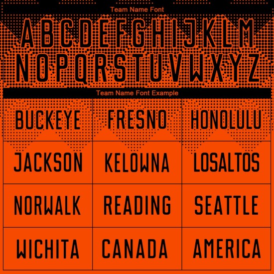 Maillot de football personnalisé orange noir par sublimation Maillot de football personnalisé orange noir par sublimation