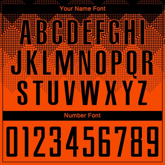 Maillot de football personnalisé orange noir par sublimation Maillot de football personnalisé orange noir par sublimation