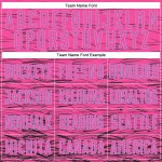 Maillot de football personnalisé rose, noir et bleu clair, sublimé Maillot de football personnalisé rose, noir et bleu clair, sublimé