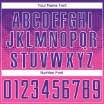 Maillot de football personnalisé rose violet-blanc par sublimation Maillot de football personnalisé rose violet-blanc par sublimation