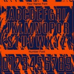 Maillot de football personnalisé orange bleu marine par sublimation Maillot de football personnalisé orange bleu marine par sublimation