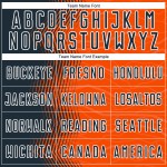 Maillot de football personnalisé à sublimation avec dégradé de flèches orange, bleu marine et blanc Maillot de football personnalisé à sublimation avec dégradé de flèches orange, bleu marine et blanc