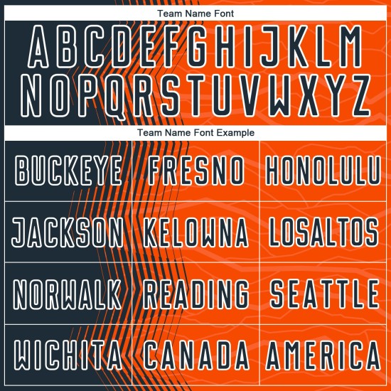 Maillot de football personnalisé à sublimation avec dégradé de flèches orange, bleu marine et blanc Maillot de football personnalisé à sublimation avec dégradé de flèches orange, bleu marine et blanc