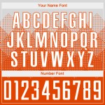 Maillot de football personnalisé orange et blanc par sublimation Maillot de football personnalisé orange et blanc par sublimation