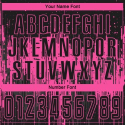 Maillot de football personnalisé rose et noir par sublimation