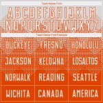 Maillot de football personnalisé orange et blanc par sublimation Maillot de football personnalisé orange et blanc par sublimation