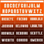 Maillot de football personnalisé à manches longues, imprimé par sublimation, orange, blanc et marron, à la mode Maillot de football personnalisé à manches longues, imprimé par sublimation, orange, blanc et marron, à la mode