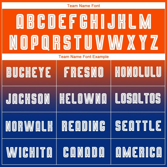 Maillot de football personnalisé à manches longues, orange, blanc et bleu royal, par sublimation Maillot de football personnalisé à manches longues, orange, blanc et bleu royal, par sublimation