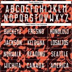 Maillot de football personnalisé par sublimation orange, blanc et noir Maillot de football personnalisé par sublimation orange, blanc et noir