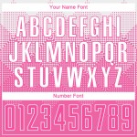 Maillot de football personnalisé rose et blanc par sublimation Maillot de football personnalisé rose et blanc par sublimation