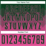 Maillot de football personnalisé rose vert sublimé Maillot de football personnalisé rose vert sublimé