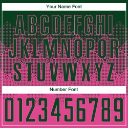 Maillot de football personnalisé rose vert sublimé