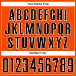 Maillot de football personnalisé orange noir et blanc par sublimation Maillot de football personnalisé orange noir et blanc par sublimation