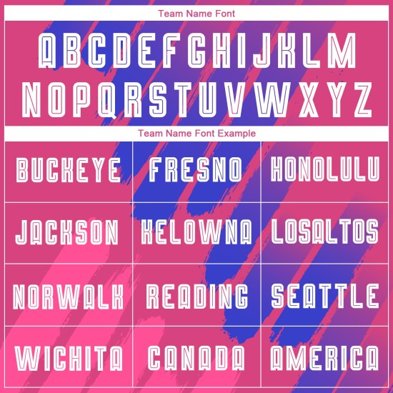 Maillot de football personnalisé à sublimation rose, blanc et bleu roi Maillot de football personnalisé à sublimation rose, blanc et bleu roi