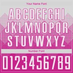 Maillot de football personnalisé rose foncé et blanc par sublimation Maillot de football personnalisé rose foncé et blanc par sublimation