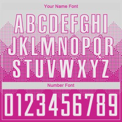 Maillot de football personnalisé rose foncé et blanc par sublimation