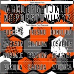 Maillot de football personnalisé orange noir et blanc par sublimation Maillot de football personnalisé orange noir et blanc par sublimation