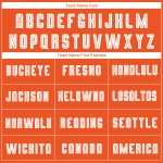 Maillot de football personnalisé orange, blanc et noir, effet dégradé par sublimation Maillot de football personnalisé orange, blanc et noir, effet dégradé par sublimation