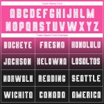 Maillot de football personnalisé à manches longues, rose, blanc et noir, imprimé par sublimation Maillot de football personnalisé à manches longues, rose, blanc et noir, imprimé par sublimation