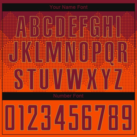 Maillot de football personnalisé par sublimation orange cramoisi-vieil or Maillot de football personnalisé par sublimation orange cramoisi-vieil or