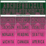 Maillot de football personnalisé rose vert sublimé Maillot de football personnalisé rose vert sublimé