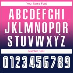 Maillot de football personnalisé à manches longues, rose, blanc et bleu marine, imprimé par sublimation Maillot de football personnalisé à manches longues, rose, blanc et bleu marine, imprimé par sublimation