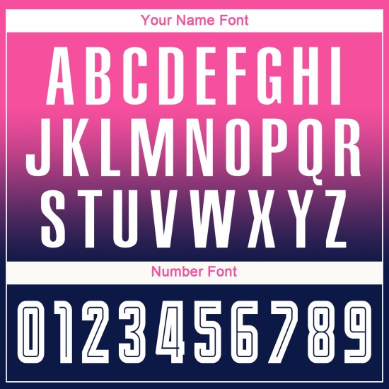 Maillot de football personnalisé à manches longues, rose, blanc et bleu marine, imprimé par sublimation Maillot de football personnalisé à manches longues, rose, blanc et bleu marine, imprimé par sublimation