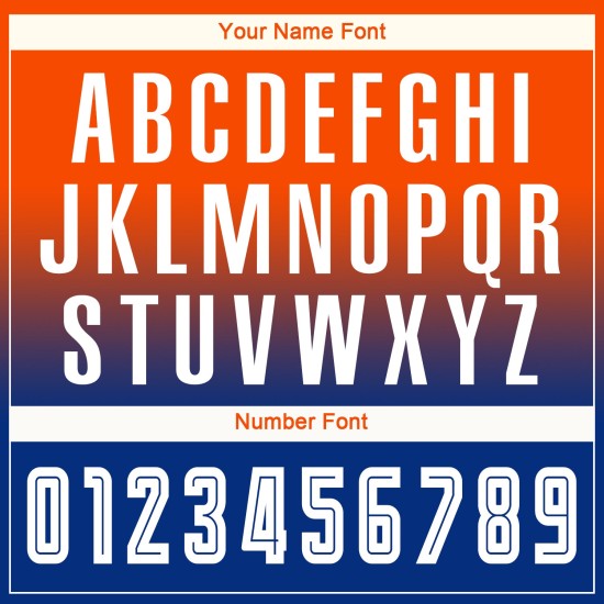 Maillot de football personnalisé à manches longues, orange, blanc et bleu royal, par sublimation Maillot de football personnalisé à manches longues, orange, blanc et bleu royal, par sublimation